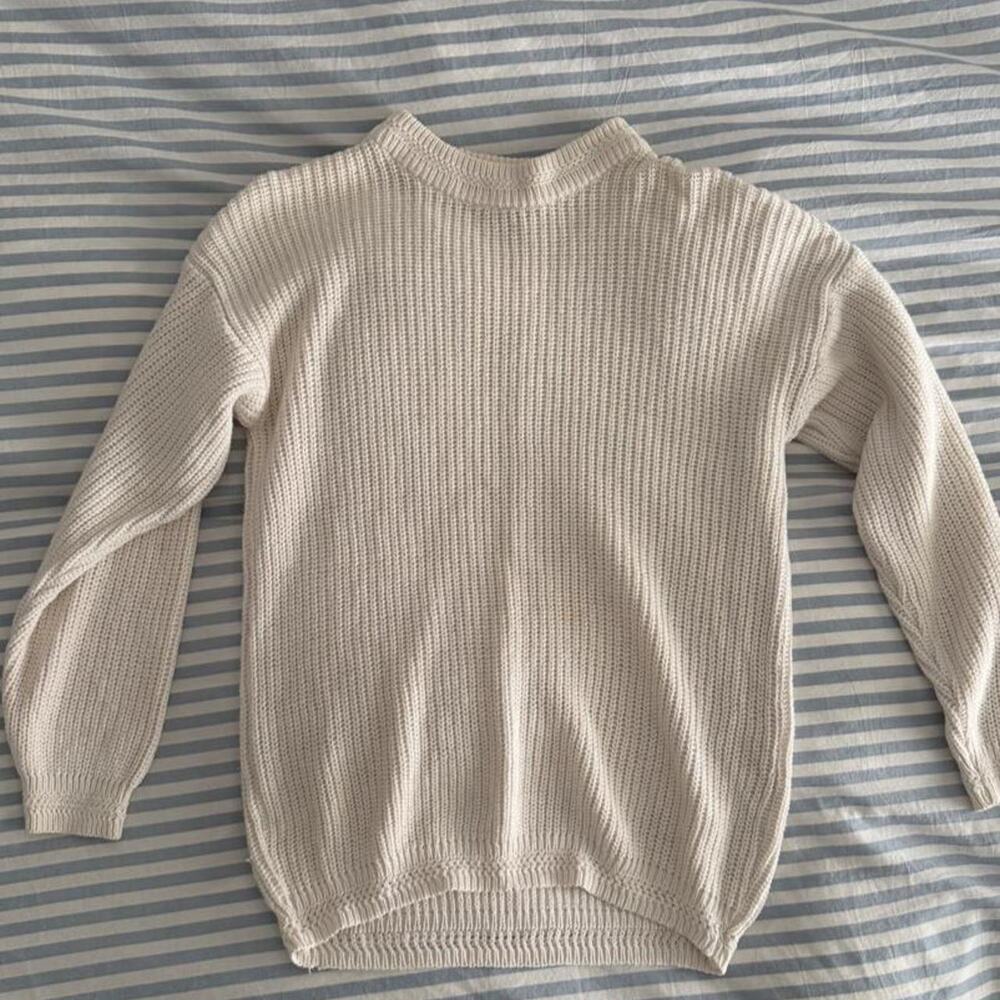 Cream knitted jumper from the